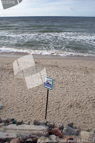 Image of Sign on the beach
