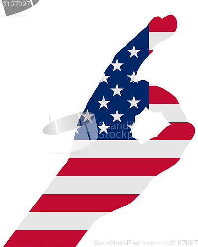 Image of american finger sign 