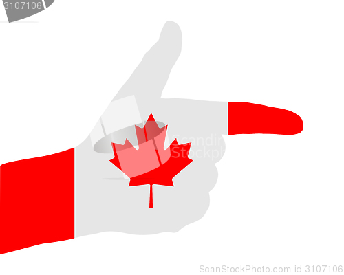 Image of Canadian finger signal