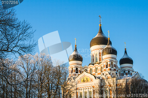 Image of Facade of the Alexander Nevsky Cathedral in Tallinn