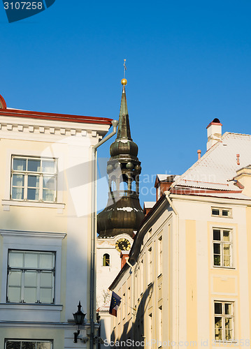 Image of View of the spire of the Dome Church in Tallinn