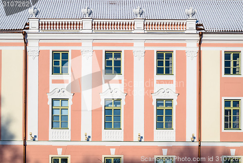 Image of View of the facade parliament building in Tallinn