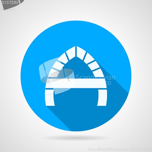 Image of Round flat vector icon for arch