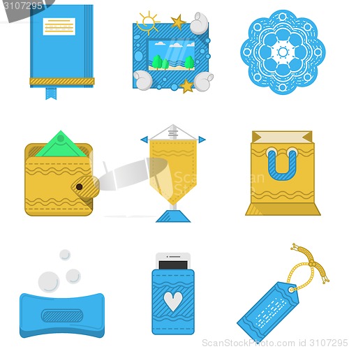 Image of Colored icons vector collection for gifts