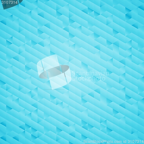 Image of Abstract bright blue geometric background