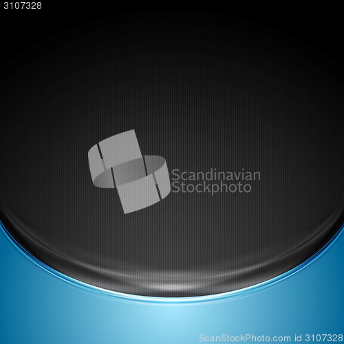 Image of Dark contrast wavy background