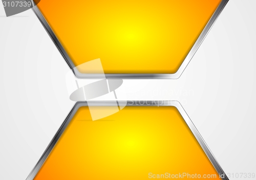 Image of Abstract technical background with metallic elements