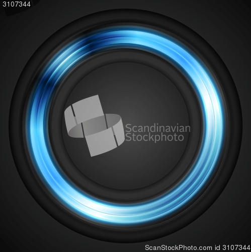 Image of Blue glowing circle vector logo