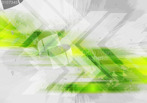 Image of Grunge tech background with arrows