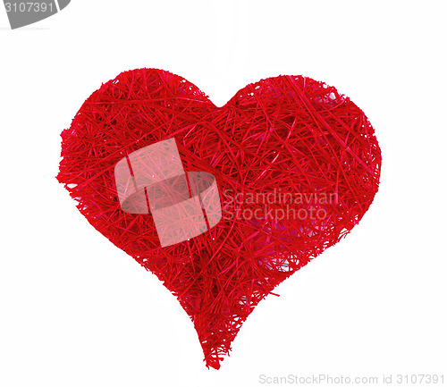 Image of valentine's hearts isolated on white background