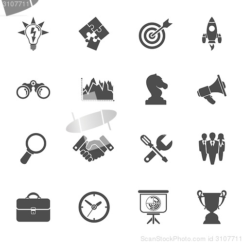 Image of Business Strategy Icon Set