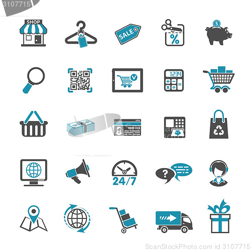 Image of Shopping Icon Set