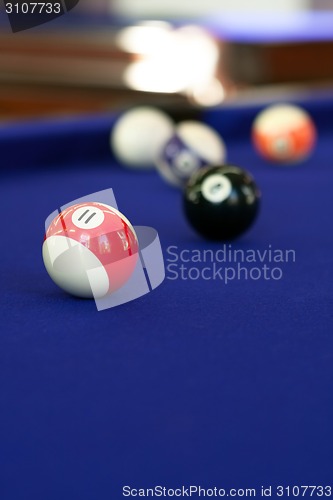 Image of Pool Table Billiard Balls