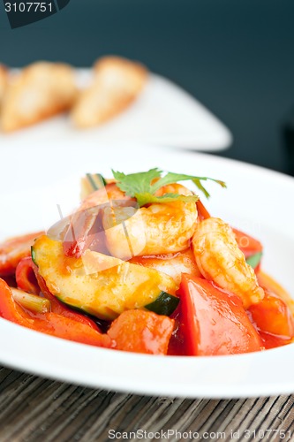 Image of Thai Sweet and Sour Shrimp Dish