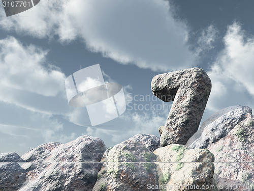 Image of number seven rock