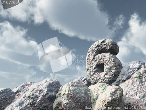 Image of number six rock