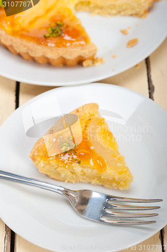 Image of fresh pears pie dessert cake 