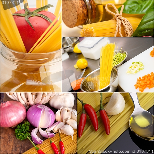 Image of healthy Vegetarian vegan food collage