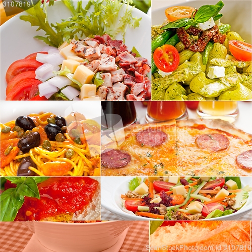 Image of healthy Vegetarian vegan food collage