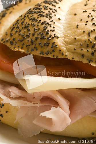 Image of HAM AND SWISS SANDWICH