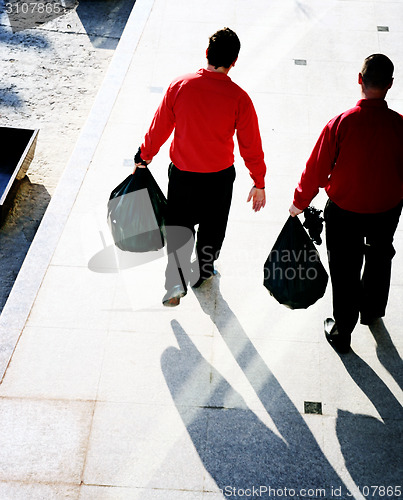 Image of Taking out the garbage