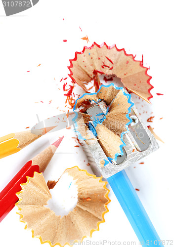 Image of Pencils and sharpener