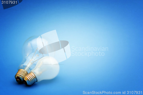 Image of Background with lit lightbulb