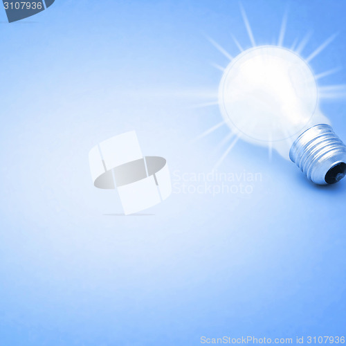 Image of Background with lit lightbulb