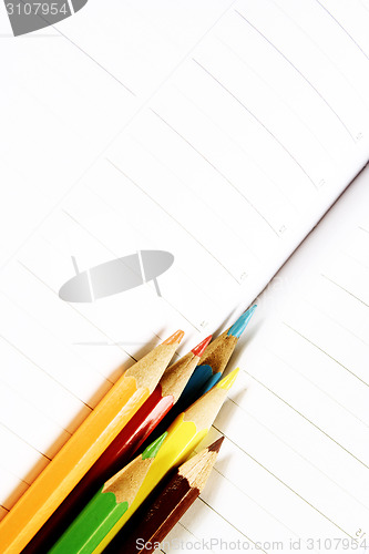 Image of Color pencil and agenda