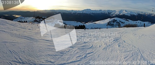 Image of down the slope at Monterone Alps Italy