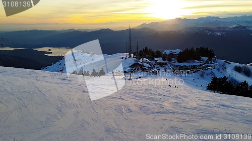 Image of down the slope at Monterone Alps Italy