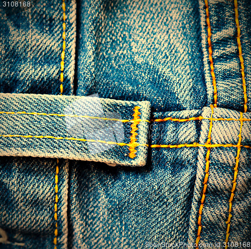 Image of vintage denim surface with seams