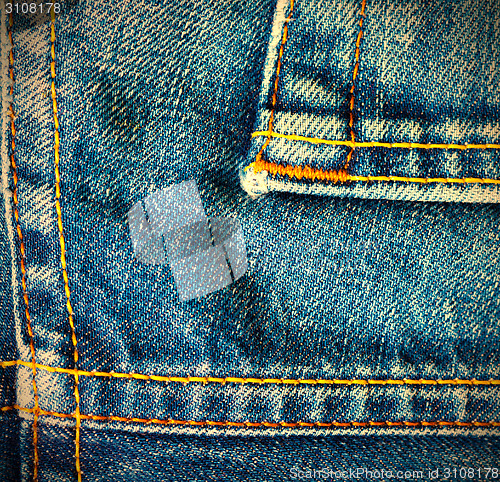 Image of vintage blue denim