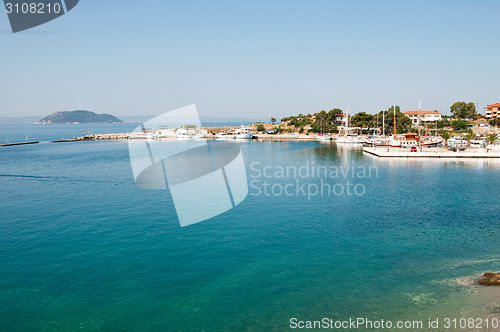 Image of small coastal town of Greek