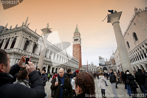 Image of Columns of San Marco and San Todaro in Italy