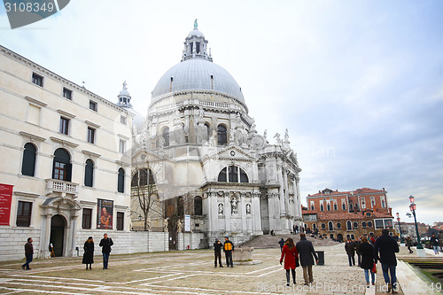 Image of People sightseeing Santa Maria della Salute