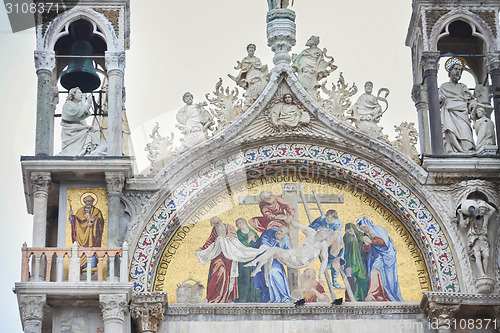 Image of Mosaic on Basilica of Saint Mark in Venice