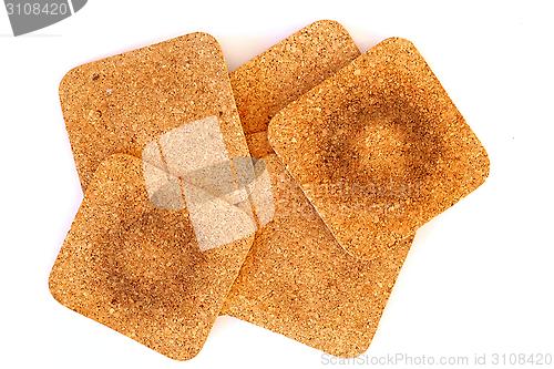 Image of cork drink coasters