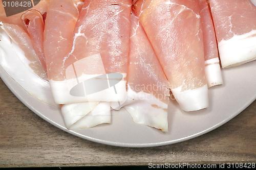 Image of sliced pork ham