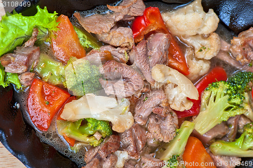 Image of meat with vegetables