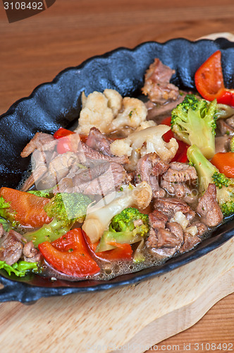 Image of meat with vegetables