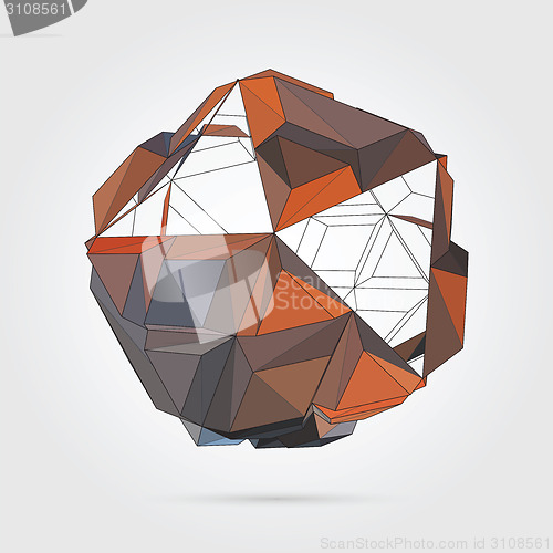 Image of Vector. Abstract 3D geometric illustration.