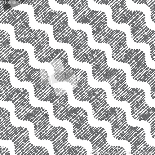 Image of Repeating ornament dotted diagonal wavy