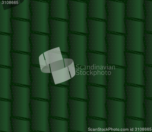Image of Textured ornament with dark green bamboo