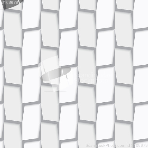Image of Geometrical ornament with white and light gray vertical lines ne