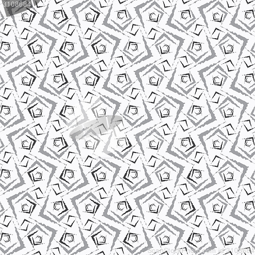 Image of Repeating ornament gray small rough shapes