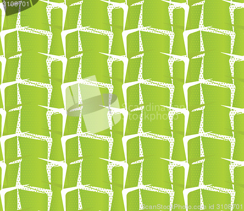 Image of Textured ornament with light green stripes