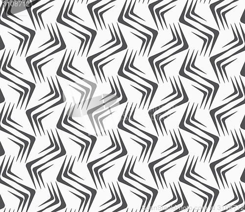 Image of Repeating ornament vertical wavy corners