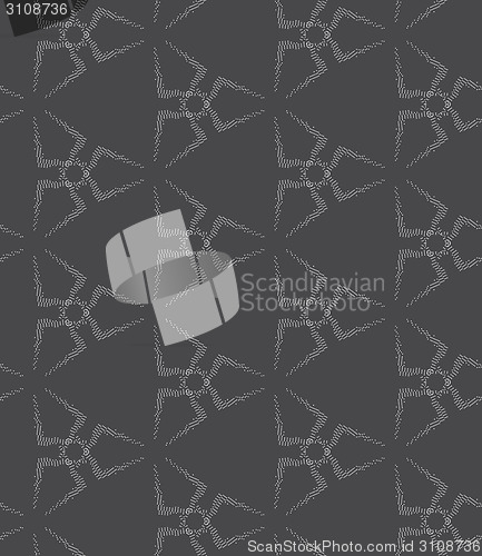 Image of Repeating ornament dotted triangle stars 