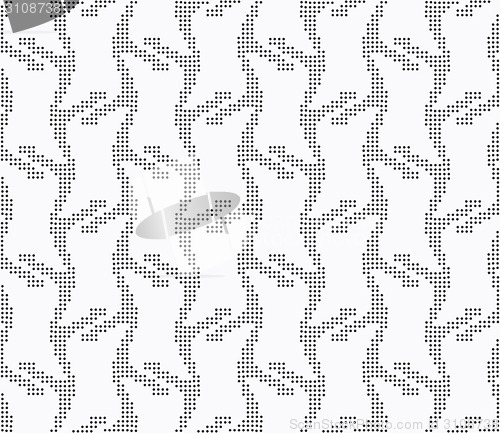 Image of Repeating ornament vertical dotted stripes